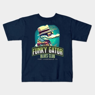 Funky Gator Blues Club Kids T-Shirt